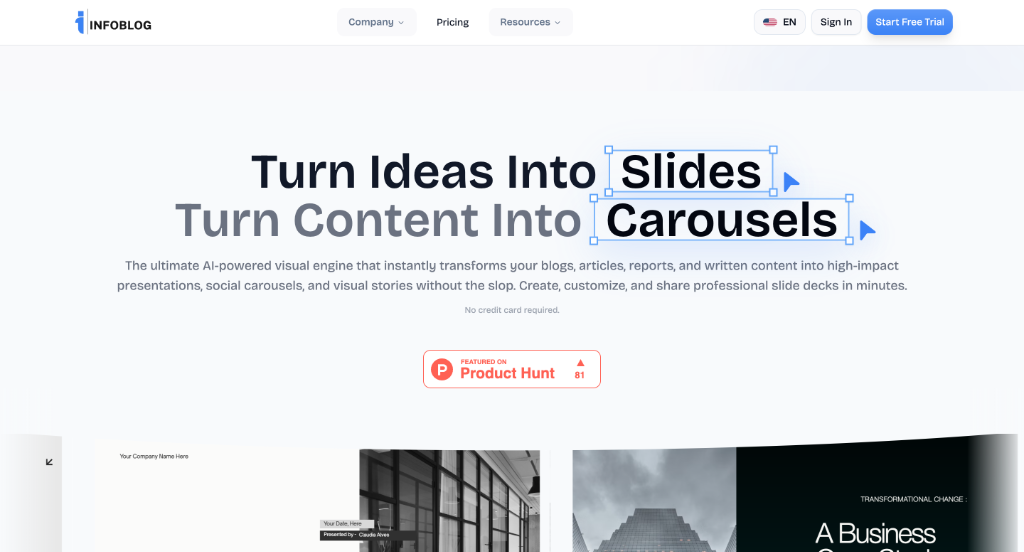 Preview of InfoBlog